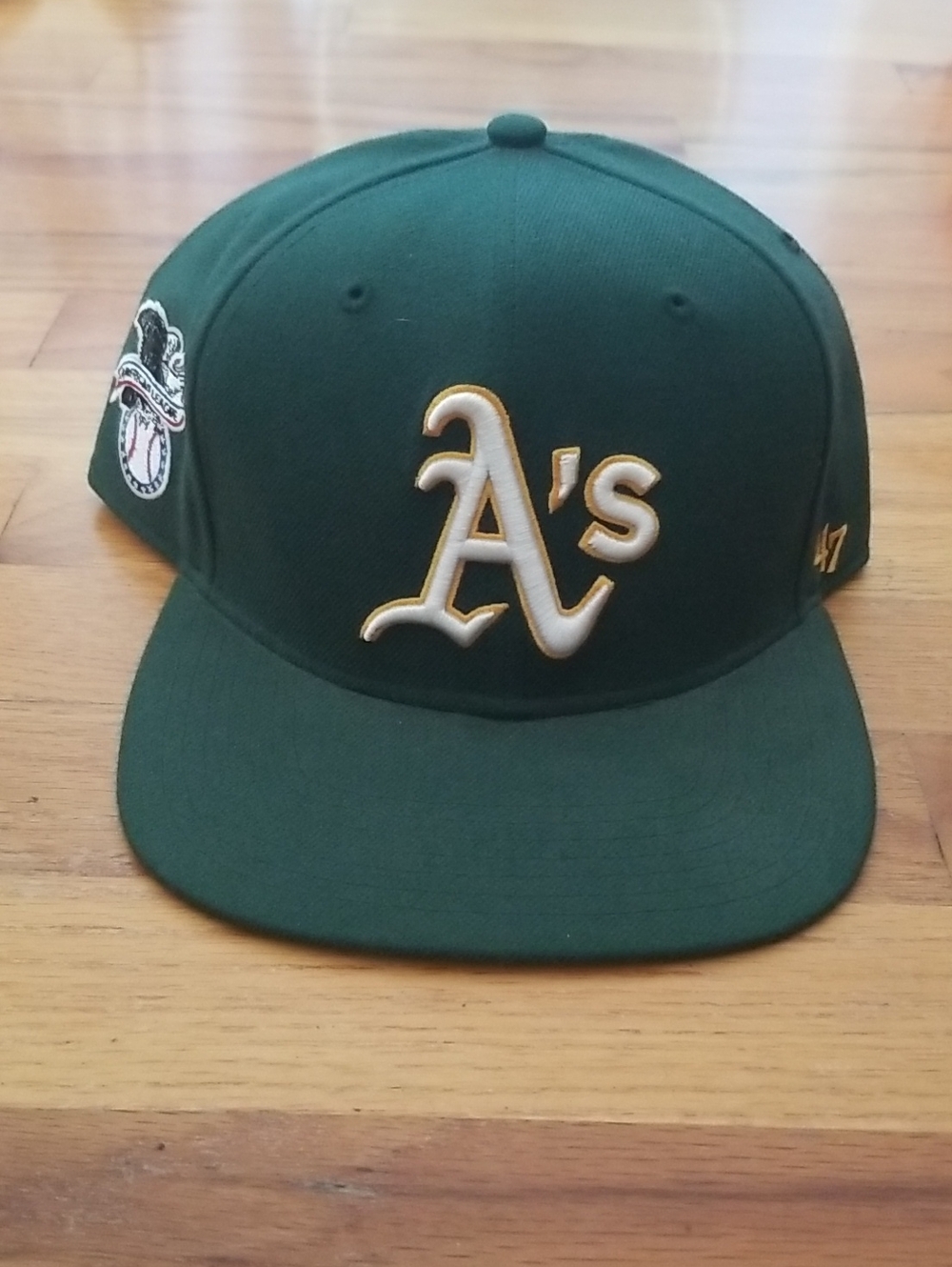 Oakland A's Green Baseball Hat - Team Logo Snapback